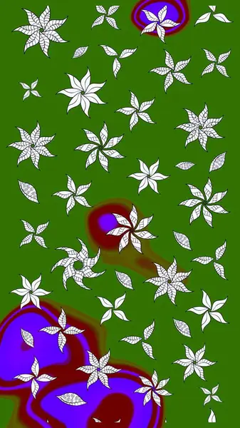 Raster Hip kumaş deseni. Eskiz Vintage Çiçek Deseni.