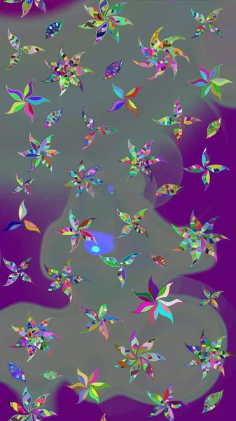 Üst manzara, yumuşak stil. Çiçek kompozisyonu, el boyası, hassas şablon. Gri renkli manzaralı çiçek deseni. Sevgililer günü ve tebrik kartı konsepti için şık bir davet.