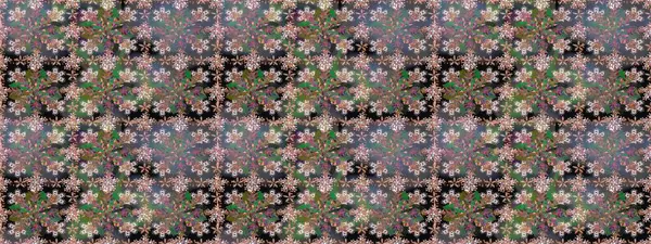 Yaprak ve çiçeklerin suluboya resimleri, gri renklerde pürüzsüz desenler. Raster illüstrasyonu. Gri renkte bahar çiçekleri..