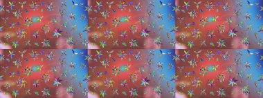 Küçük çiçekte güzel bir desen var. Çiçek arkaplan. Çiçek kompozisyonu. Raster deseni. Çiçek kolajı. - Pembe çiçekler. Doğa.