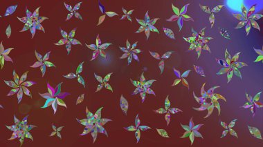 Elle çizilmiş sonbahar çiçeği deseni. Kahverengi renkli çiçekler. Renkli kahverengi çizim deseni. Doodle tarzı. Tekstil ve kapak tasarımı için mükemmel.