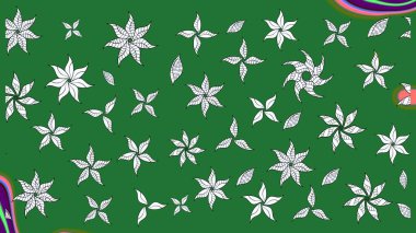 Raster suluboya çiçek deseni, narin çiçekler, yeşil çiçekler, tebrik kartı şablonu. Güzel kumaş deseni.