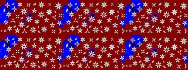 Çiçekli çiçek deseni, suluboya. Raster deseni. Küçük çiçekte güzel bir çiçek deseni..