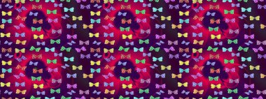 Sonsuz. Robot resim. Mor arka planda kelebekler. Raster illüstrasyonu. Kelebekli tasarım. Çizim, karalama, karalama.