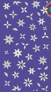 Suluboya, elle çizilmiş. Raster - stok. Vadinin çiçekleri mor renklerde. Taslak arkaplan deseni.