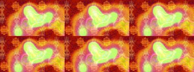 Soyut duvar kâğıdı, ambalaj dekorasyonu. Basit bir kar tanesi. Turuncu, kırmızı ve sarı renkler üzerine resim. Kışın sembolü, mutlu noeller, mutlu yeni yıl kutlaması Raster illüstrasyonu..