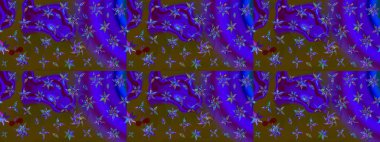 Raster illüstrasyonu. Raster çiçekleri klasik tarzda çizilmiş. Kahverengi renklerde bahar çiçekleri. Çiçekli yumuşak çizim deseni.