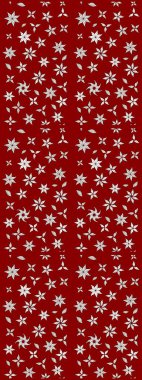 Kırmızı çiçekli eskiz deseni, suluboya çiçek deseni, sevimli çiçek, duvar kağıdı, kart ya da kumaş için fayanslı. Raster - stok.