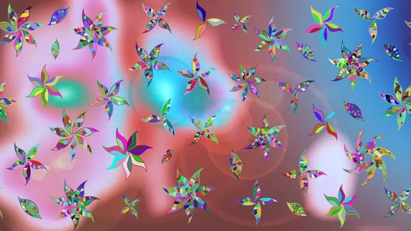 Tarafsız renklerde çiçekler. Küçük çiçekte sevimli çiçek deseni var..