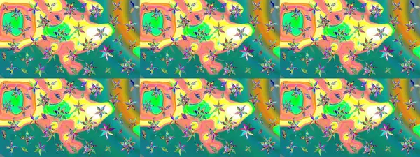 Çiçek kompozisyonu, el boyası, hassas şablon. Mavi renkte manzaralı çiçek deseni. Üst manzara, yumuşak stil. Sevgililer günü ve tebrik kartı konsepti için şık bir davet.