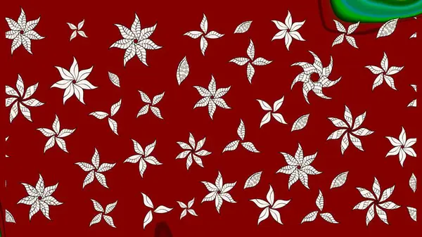 Düz Çiçek Elementleri Tasarımı. Raster illüstrasyonu. Çiçek deseni. Renkli Bahar Teması eskiz kalıbı. Chichi kumaş deseni çiz.