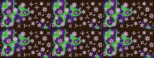 Renkli Bahar Teması eskiz kalıbı. Düz Çiçek Elementleri Tasarımı. Çiçek deseni. Raster çizimi. Güzel kumaş deseni..