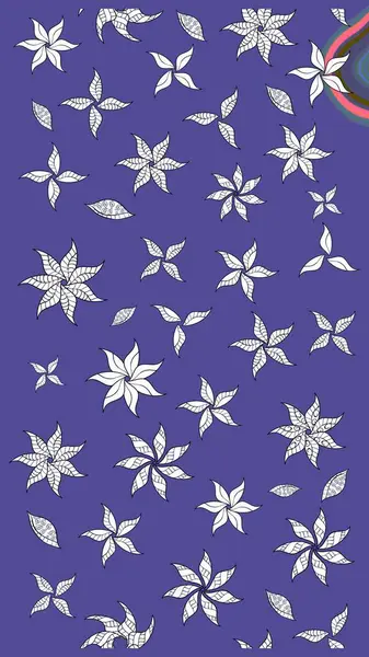 Suluboya, elle çizilmiş. Raster - stok. Vadinin çiçekleri mor renklerde. Taslak arkaplan deseni.