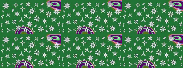 Bahar çiçekleriyle güzel bir çiçek deseni çizmişsin. Raster illüstrasyonu. Güzel kumaş deseni.