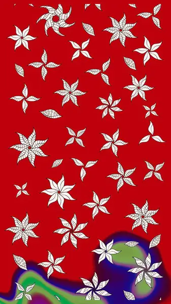 Raster illüstrasyonu. Küçük çiçekteki sevimli çiçek deseni. Modaya uygun kumaş deseni. Tony 'nin kumaş desenini çiz.