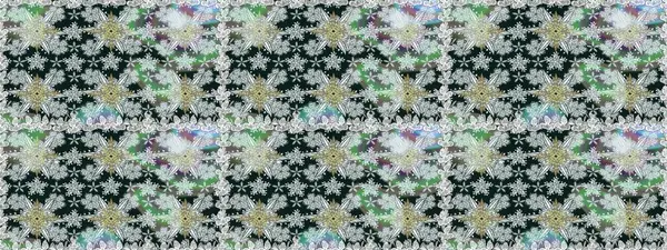 Küçük çiçekteki sevimli çiçek deseni. Birçok gri soyut çiçekli tropik, pürüzsüz desen. Varicologray raster kusursuz illüstrasyon.