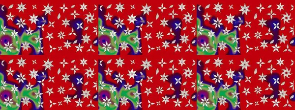 Bahar çiçekleriyle güzel bir çiçek deseni çizmişsin. Güzel kumaş deseni. Raster illüstrasyonu.