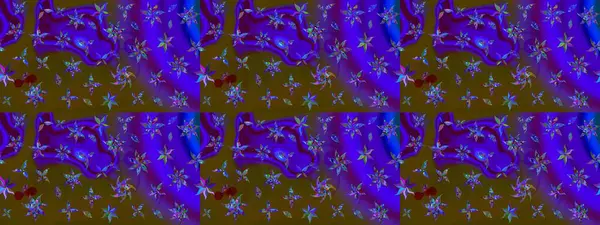 Raster illüstrasyonu. Raster çiçekleri klasik tarzda çizilmiş. Kahverengi renklerde bahar çiçekleri. Çiçekli yumuşak çizim deseni.