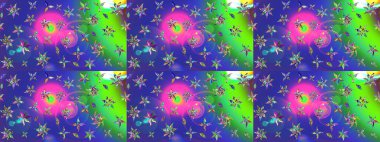 Suluboya etkisi. Raster deseni. Organik elementler. Botanik çizim deseni.