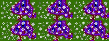 Çiçekli yeşil renkte bir çiçek deseni çiz. Suluboya tarzında yeşil renkte çiçekler.