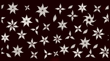 Raster suluboya çiçek deseni, narin çiçekler, siyah çiçekler, tebrik kartı şablonu. Raster Güzel kumaş deseni.