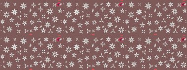 Raster illüstrasyonu. Renkli Bahar Teması eskiz kalıbı. Düz Çiçek Elementleri Tasarımı. Şirin çiçek elementleri. Çizim deseni Modaya uygun kumaş deseni.