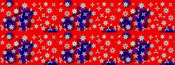 Renkli Bahar Teması eskiz kalıbı. Düz Çiçek Elementleri Tasarımı. Çiçek deseni. Raster çizimi. Güzel kumaş deseni..