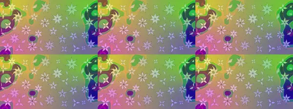 Tarafsız renklerde çiçekler. Raster illüstrasyonu. Tropikal çizim çiçek deseni.