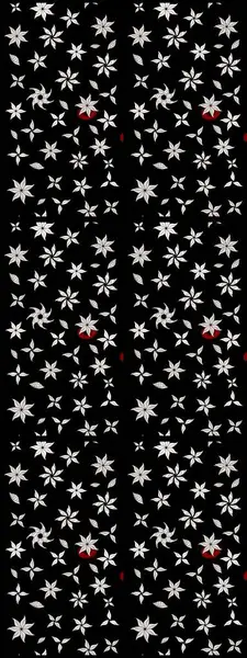 Siyah renkli çiçekler. Elle boyanmış suluboya resim çizimi çiçekler ve bitkiler.