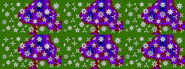 Çiçekli yeşil renkte bir çiçek deseni çiz. Suluboya tarzında yeşil renkte çiçekler.