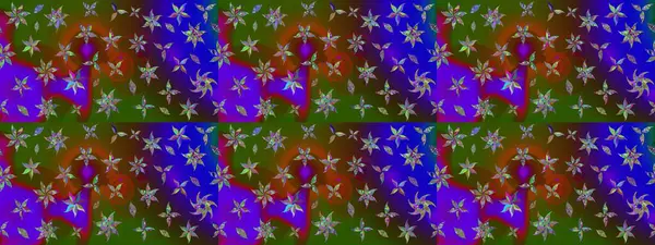 Yazdır. Güzel kumaş deseni. Renkli Yaz Temalı eskiz kalıbı. Raster çiçekli arka plan. Güzel eskiz şekli. Düz Çiçek Elementleri Tasarımı.