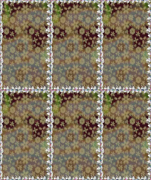 Renkli kahverengi çizim deseni. Doodle tarzı. Elle çizilmiş sonbahar çiçeği deseni. Kahverengi renkli çiçekler. Tekstil ve kapak tasarımı için mükemmel.