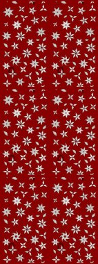 Raster illüstrasyonu. El çizimi. Çiçekli, yapraklı, çiçek desenli çizim..