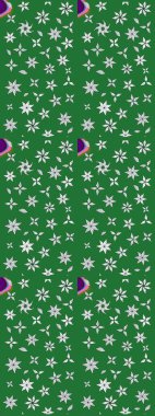 Eskiz klasiği. Düz Çiçek Elementleri Tasarımı. Raster Şirin kumaş deseni. Renkli Bahar Teması çizim şablonu.