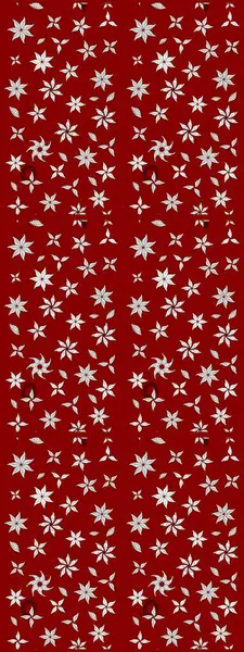 Raster illüstrasyonu. El çizimi. Çiçekli, yapraklı, çiçek desenli çizim..