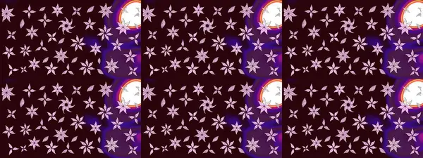 Kahverengi renkte güzel çiçekler, suluboya desenli, duvar kağıdı, kart ya da kumaş için fayanslı eskizler. Raster..