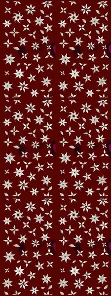 Arkaplan dokusu, duvar kağıdı, kırmızı renkli çiçek teması. Kabile sanatı boho baskısı, klasik çiçek arkaplanı. Soyut etnik raster çizim kalıbı.