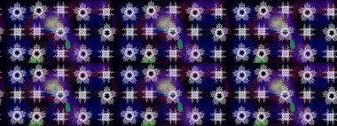 Kar Tanesi Mozaik ikonu. Siluet kar taneleri tabelası izole edilmiş siyah, mavi ve gri renkler. Grafiksel element dekorasyonu. Raster illüstrasyonu. Sembol kışı, donmuş, Noel, yeni yıl tatili. Düz tasarım