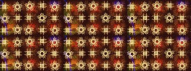 Raster illüstrasyonu. Sihirli kahverengi, sarı ve turuncu tatil soyut arka plan yıldız ve düşen kar taneleri. Noel kahverengisi, sarı ve portakallar.