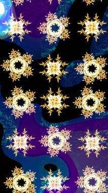 Renkli elementlerle Raster ilginç desen.