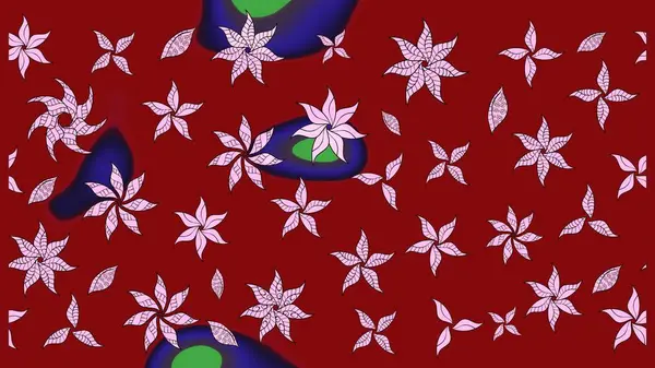 Bahar çiçekleriyle güzel bir çiçek deseni çizmişsin. Güzel kumaş deseni. Raster illüstrasyonu.