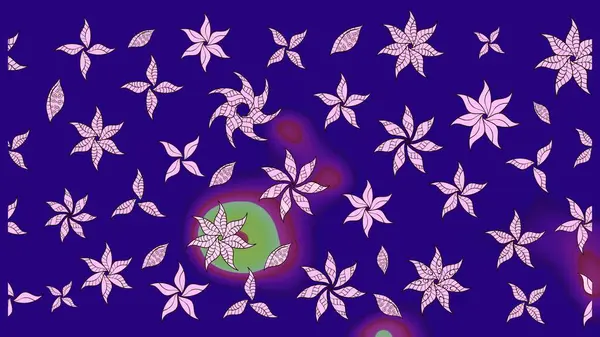 Suluboya etkisi. Raster deseni. Organik elementler. Botanik çizim deseni.