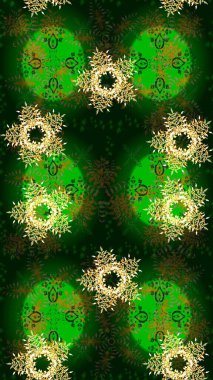 Raster illüstrasyonu. Renkli arka planda güzel kar taneleri. Raster kar taneleri deseni.