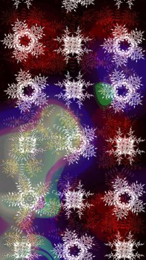 Renkli elementlerle Raster ilginç desen.