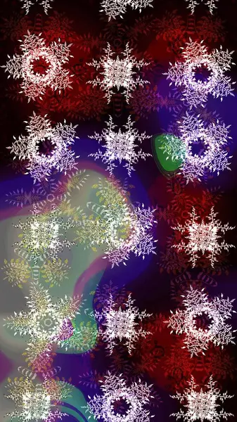 Renkli elementlerle Raster ilginç desen.