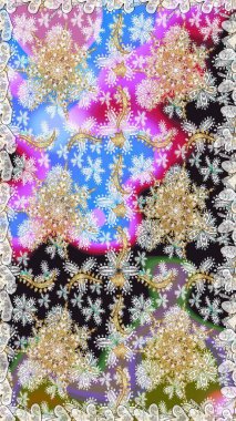 Raster oryantal süs. Kusursuz altın desen. Tarafsız renklerde altın elementlerle kusursuz desen.