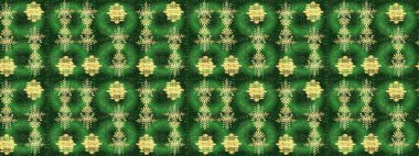 Düz kar karalama ikonları, kar taneleri silueti yeşil, mavi ve sarı renkli yılbaşı afişleri, kartlar. Güzel soyut kar taneleri raster tasarımı. Yeni yıl kar tanesi.