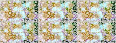 Raster geometrik arka plan. Tarafsız renklerde altın çiçekli altın desenler. Senin tasarımın için, duvar kağıdı. Altın rengi kusursuz illüstrasyon.