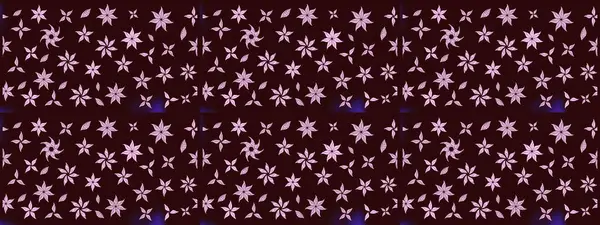 Kahverengi renkli Asya tekstili. Suluboya çiçekli çiçek deseni. Raster illüstrasyonu.