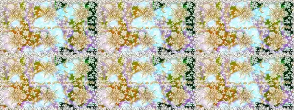 Raster geometrik arka plan. Tarafsız renklerde altın çiçekli altın desenler. Senin tasarımın için, duvar kağıdı. Altın rengi kusursuz illüstrasyon.